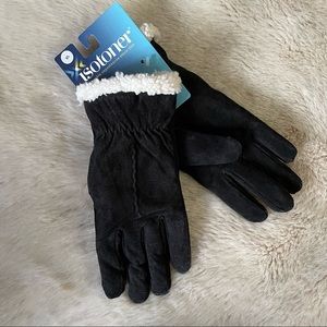 NWT Isotoner Leather Gloves | Black | Size XL
